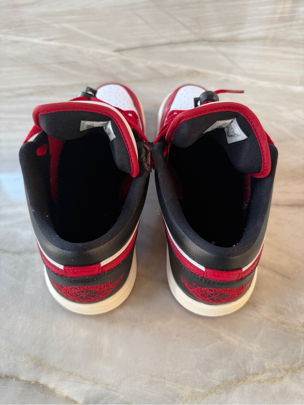Nike Air Jordan 1 Low Retro Shoes White Black Gym Red DC0774-160 WOMEN SIZE 11 - Picture 5 of 8